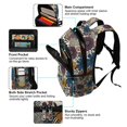 thumbnail image 5 of FORMRS Kids School Backpack Elementary Student Unisex Travel Bookbag with Reflective Stripes, Blue Flowers, 5 of 7