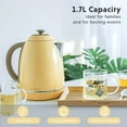 thumbnail image 4 of BUYDEEM K640 Stainless Steel Electric Tea Kettle with Auto Shut-off 1.7 L, 1440W (Mellow Yellow), 4 of 8