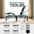 thumbnail image 4 of SunsGrove Cal King Electric Adjustable Bed Frame - Wired Remote, Independent Head & Foot Incline, 2-Height Legs, Easy Assembly, 4 of 7