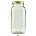 thumbnail image 4 of Mainstays 64 oz Airtight Glass Wide Mouth Canning Jars (6 Count), 4 of 11