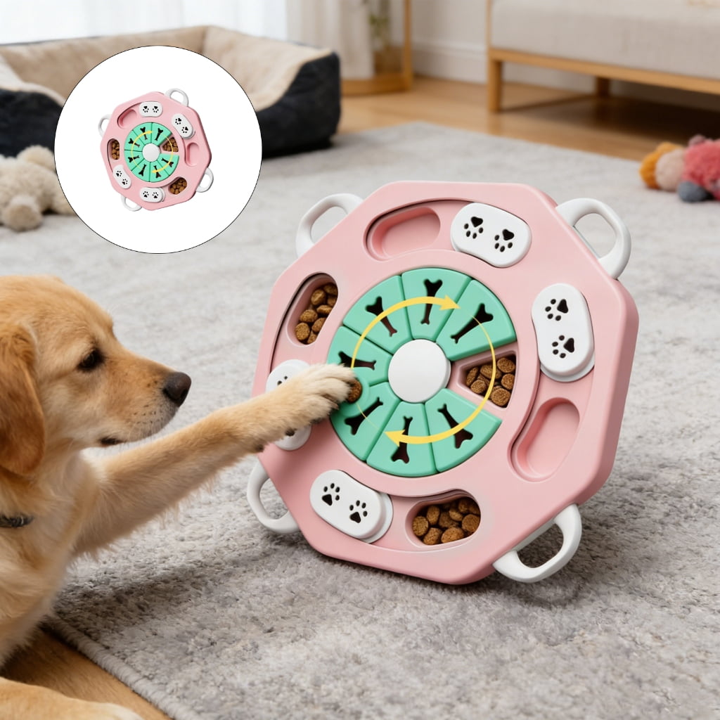 Miiottaa Dog Puzzle Toy Dog Training Boredom Interactively Puzzle Feeding Toy Slow Food Tray Pet Feeding Supply