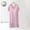 Pink, variant on Sakmal Modal House Dress for Women Blue Cute with Padded Soft Loungewear Short Short Sleeve Solid V-Neck Nightgowns M-2XL
