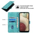 thumbnail image 3 of Compatible with Samsung Galaxy A12 Classic Embossed PU Leather Case with Card Holder Shockproof Cover, 3 of 5