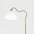 thumbnail image 4 of Pemberly Row Shine Brass Ring Base Curved Brass & Metal Table Lamp, 4 of 4