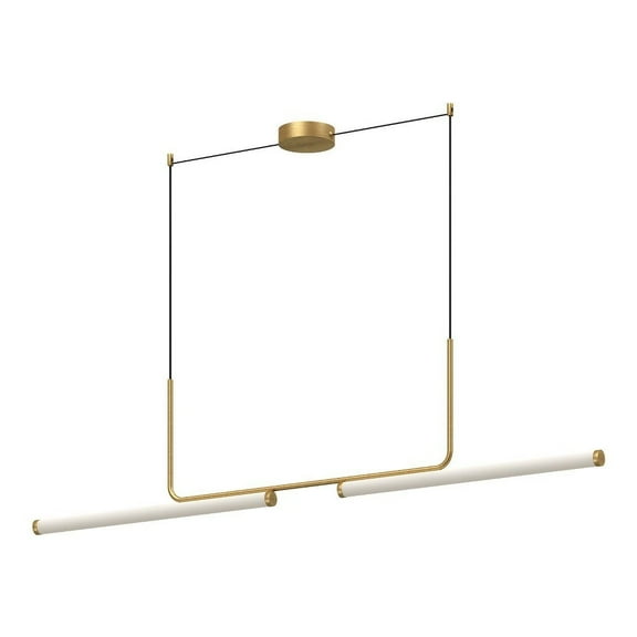 LP73073-BG-Kuzco Lighting-Vesper - 42W LED Linear Pendant-13.63 Inches Tall and 1.75 Inches Wide-Brushed Gold Finish