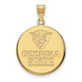 thumbnail image 1 of 14k Yellow Gold LogoArt Official Licensed Collegiate Georgia State University (GSU) Large Disc Pendant, 1 of 3