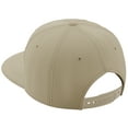 thumbnail image 2 of Daxton Classic Snapback Hat Custom A to Z Initial Varsity Letters, Khaki Khaki Hat White Black Letter A, 2 of 2