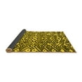 thumbnail image 2 of Ahgly Company Indoor Square Abstract Yellow Modern Area Rugs, 5' Square, 2 of 4