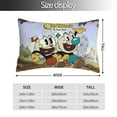 thumbnail image 4 of Cuphead Mugman Adventure Pillowcase Cushion Pillow Covers With Hidden Zipper Pillow Case Decor For Bed Dorm Sofa Couch Car 16"x24", 4 of 8