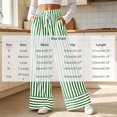 thumbnail image 3 of Sunnin Striped Drawstring Waist Pants with Pockets Straight Leg Relaxed Fit Casual Wear, 3 of 7