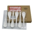 thumbnail image 2 of Mecai Cucharas de huevo de porcelana blanca de 5 pulgadas de largo para postre, café, té, juego de 6, 2 of 3
