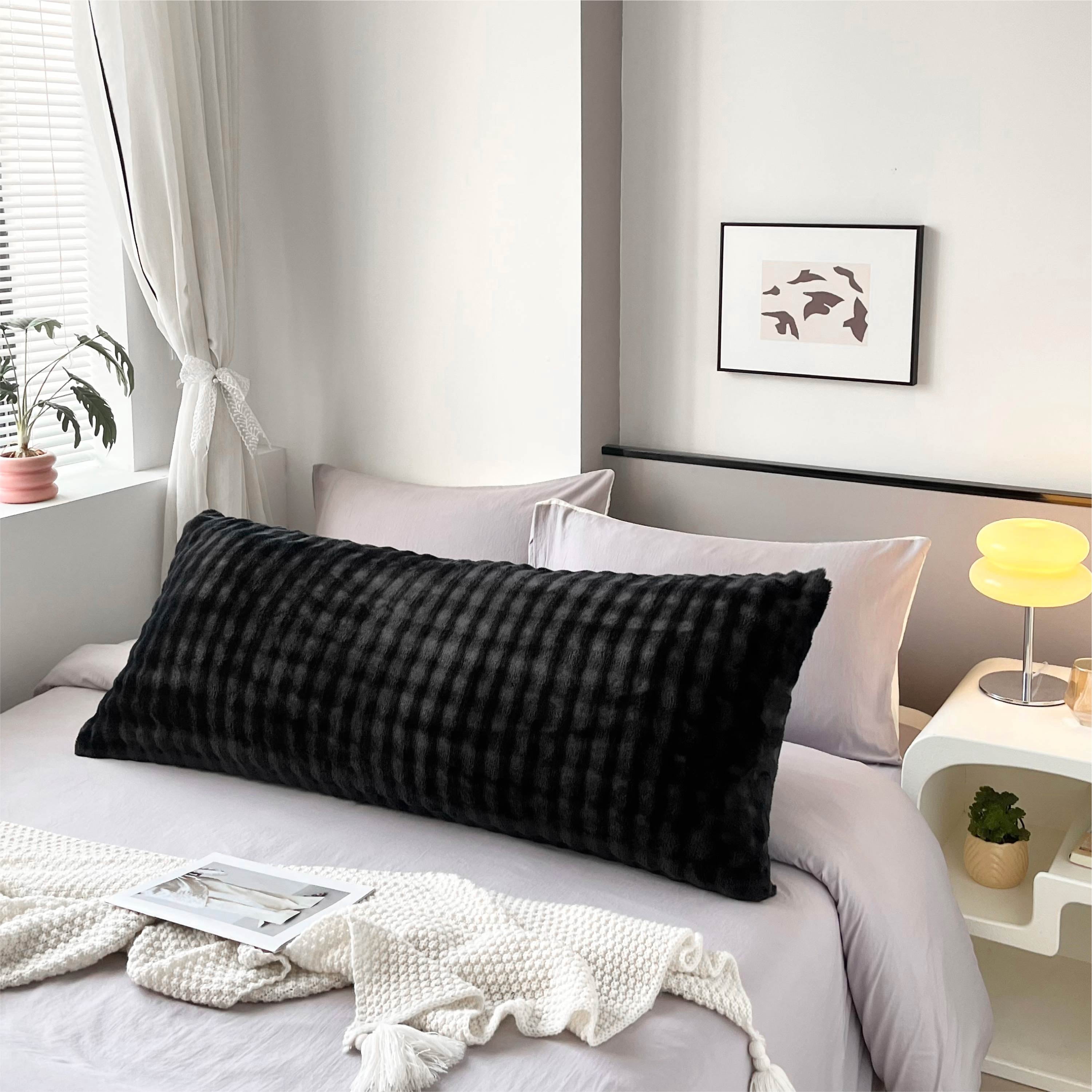 Your Zone Black Bubble 20" x 48" Body Pillow Cover