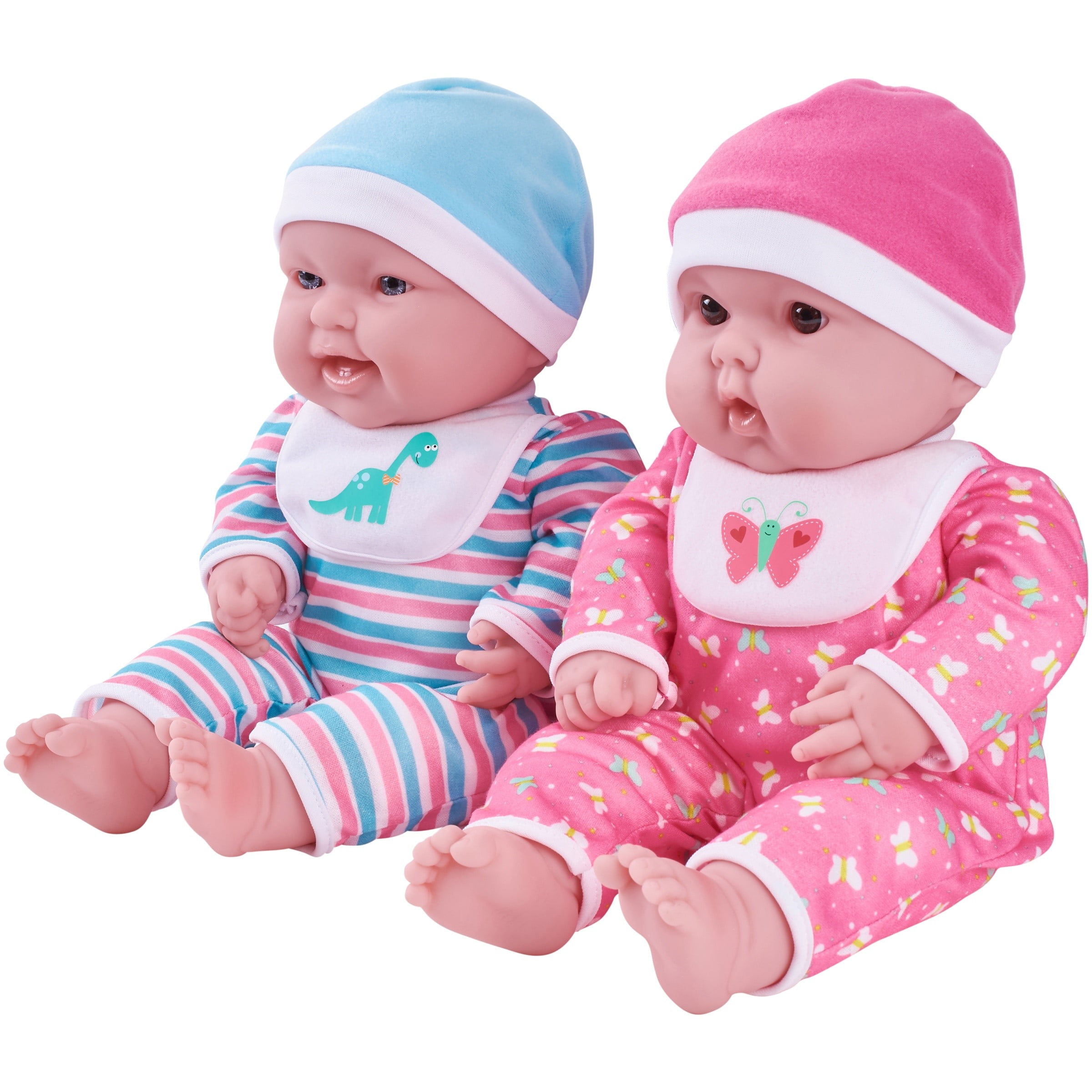 My Sweet Love 15" Twin Baby Dolls with Coordinating Outfits Kids Girl