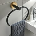 thumbnail image 5 of Rustproof Towel Ring for Bathroom in Stainless Steel Elliptical Design Stable Functional Bath Accessory for Towel Organization and Home Décor, 5 of 5