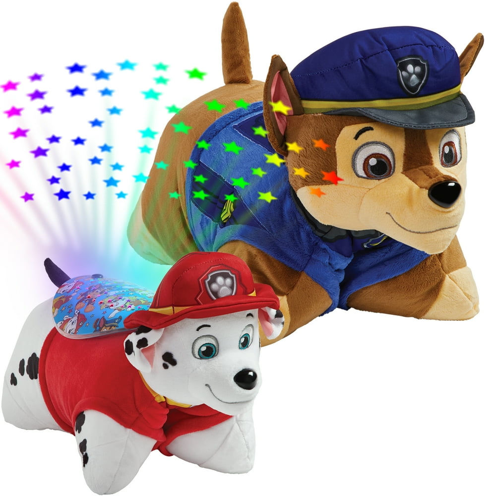 Pillow Pets Nickelodeon Paw Patrol Combo Pack-Chase Pillow Pet and Marshall Sleeptime Lite