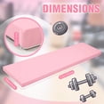 thumbnail image 2 of Peach Pink Foldable Yoga Mat 2 Inch 72"x24" Thick For Pilates Stretching Gym Workouts, 2 of 7