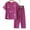 Purple, variant on Njoeus Sexy Pajama Set for Women, Pajama Pants Women Pajamas for Women Set Short Sleeve Two Piece Sets Top with Capris Pants Sleepwear Sets Cute Print Loungewear - Imitation Cotton Linen 2 Piece Sets
