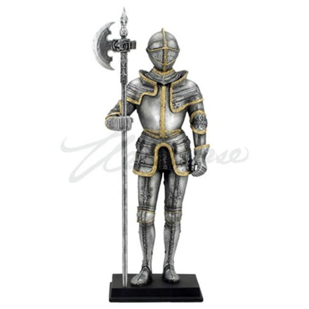 WU74094AC Armure Médiévale avec Figurine de Pollaxe