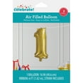 thumbnail image 3 of (6 pack) 16" Gold Number 1 Foil Balloon, by Way To Celebrate, 3 of 7