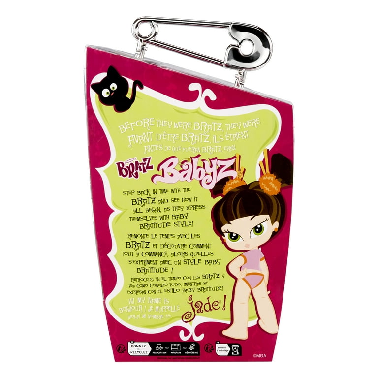 2004 MGA Bratz Babyz Jade 1st Edition Mini Doll Kool Kat Outfit 