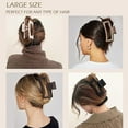 thumbnail image 2 of 12 Pcs Hair Clips for Women 4.3'' Big Claw Clips for Thin or Thick Hair 3 Styles Natural Color, 2 of 6