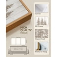 thumbnail image 4 of SHENIFY Foggy Pine Tree Wall Art 16x24in3pcs Natural Framed Watercolor Nature Abstract Misty Forests Wall Decor Minimalist Rustic Painting for Bedroom Living Room, 4 of 7