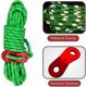 thumbnail image 3 of 8 reflective tent ropes, lightweight tent guide ropes with aluminum flower turnbuckles, 13 feet, backpack awning tent, 3 of 5