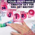 thumbnail image 4 of Rongsi 200 Pcs Clear Nail Swatch Sticks - Nail Swatches for Gel Polish - Transparent Acrylic Practice Tips with Metal Rings, Suitable for Displaying Colors, Training Templates, 4 of 9