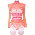 thumbnail image 1 of Ropa interior sexy de tres piezas con cinturón y cuello de estilo europeo y americano para discoteca, 1 of 6
