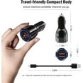 thumbnail image 5 of Fast USB Car Type C Charger 30W Adapter for Moto G Power 2025/G Stylus/G Play/G Pure,Edge,Motorola One 5G Ace/Razr, Carplay Cable for iPhone 16E 16 15 Pro Charging Samsung Galaxy & More Android Phone, 5 of 5