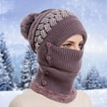 thumbnail image 4 of Women Winter Outdoor Riding Headgear Cold-Proof Ski Cap Warm Bib Face Cover Integrated Cold-Proof Hood Hat Leisure Vacation Daily Cap, 4 of 4