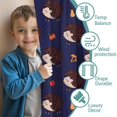 thumbnail image 3 of Blackout Kids Curtains,Cute Hedgehog Pattern Childrens Insulated Curtains Set Of 2,Bedroom Essentials,Toddler Room Decor 42"x54", 3 of 5