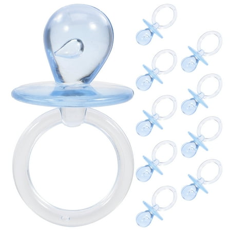 

NUOLUX 10pcs Small Baby Pacifiers Table Scatter Baby Pacifier Decorations Baby Shower Favors