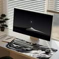 thumbnail image 6 of Mousepad, Extended Mouse Pad, Non-Slip Large Mouse Pad, Waterproof Desk Mat, XL Gaming Mouse Pad, Keyboard Pad for Laptop, Black and White Desk Pad, Mousepad for Home, Office 35.4''''x15.7'''', 6 of 6