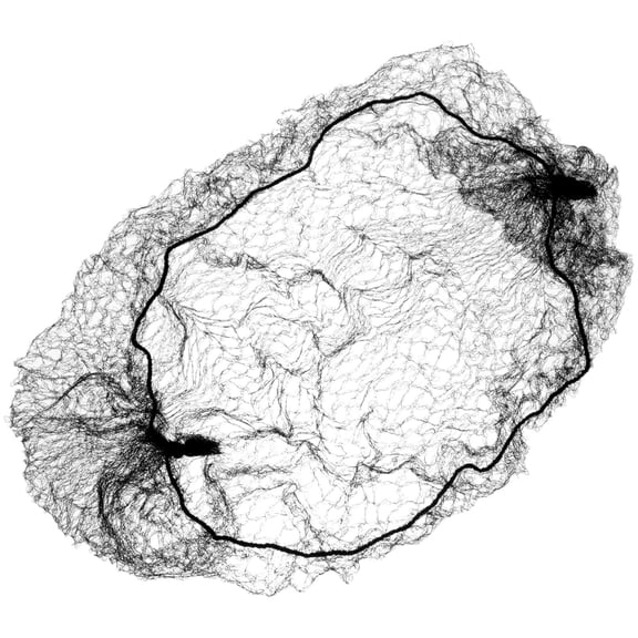 LOLIPPYY 50pcs Black Cloth Hair Bun Covers for Women Hairnets Secure Fit Invisible Appearance