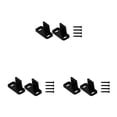 thumbnail image 1 of Bearachild Pack of 2 Floor Sliding Door Guiding Roller with Screws Security Bedroom Guide Barn Hardware Reusable Warehouse Bottom Type1, 1 of 6