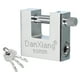 thumbnail image 1 of Candados de acero inoxidable Uxcell, candado de alta seguridad con llave diferente, grillete endurecido en forma de D con llaves 2, 1 of 7