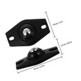 thumbnail image 2 of Luxshiny 8 Pcs Roues Noires Robustes avec Pivot pour Utilisation Pratique dans les Maisons, 2 of 8