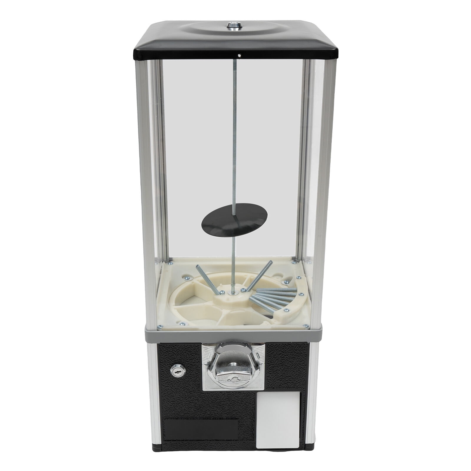 Gumball Machine Vending Coin Bank Vintage Candy Dispenser, Black