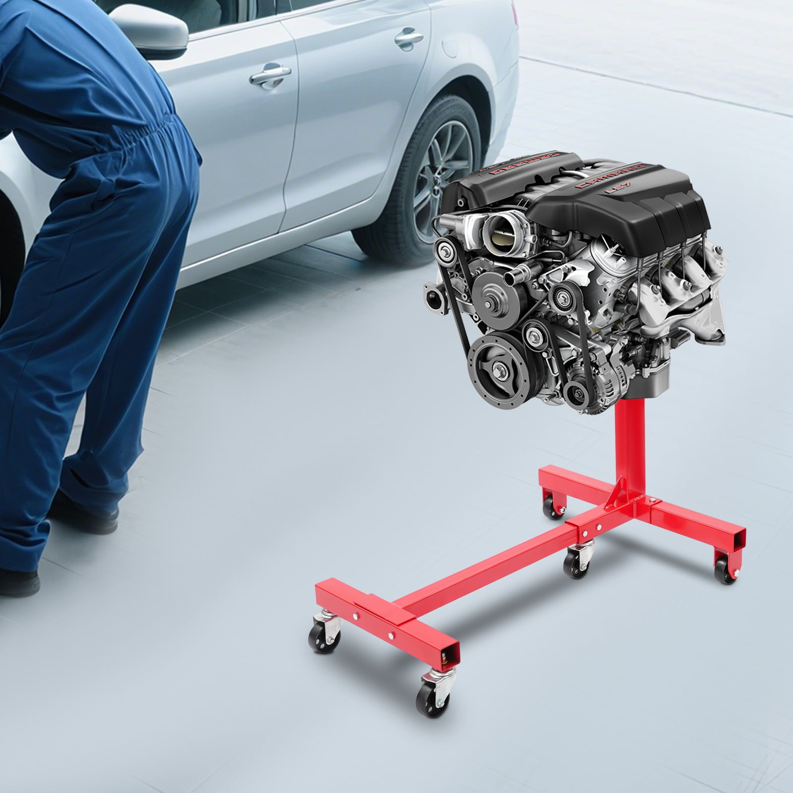 1250Lbs Engine Maintenance Stand 360° Rotatable Motor Hoist Jack