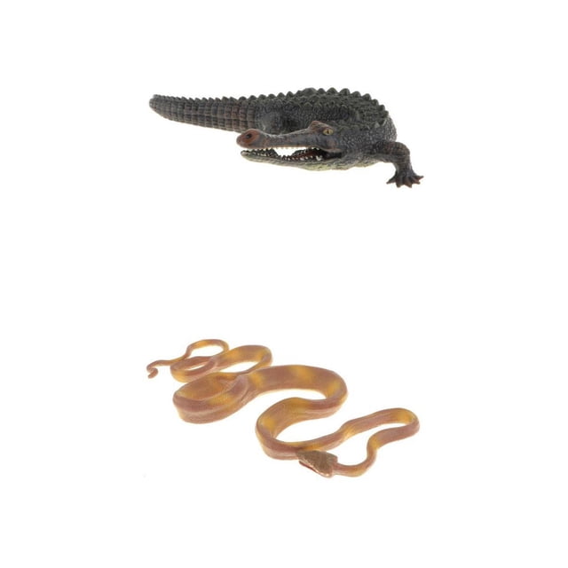 Juguetes de de Acción de Animales Realistas de Plástico, Juguetes Educativos para , Coleccionables, Negro, Constrictor CUTICAT Figuras de animales de juguete