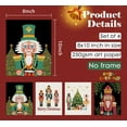 thumbnail image 2 of Hieng Falalala Christmas Decorations, Christmas Wall Art Prints Set of 4, Vintage Santa Christmas Tree Posters Wall Art Decor for Reading Room Bedroom, Red & Green Unframed, 2 of 6