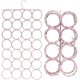 thumbnail image 1 of Plegable con 28 ranuras para orificios para anillos, colgador de armario para ahorrar espacio, bufanda, corbatas, cinturones, organizador de calcetines para el hogar, dormitorio, baño, sala, 1 of 5