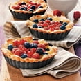 thumbnail image 4 of Quiche Pans- 12cm Mini Quiche Pans with Loose Base Non Stick Flan Tart Dishes, Steel Lifting Base Non-Stick Coating, 4pcs, 4 of 9