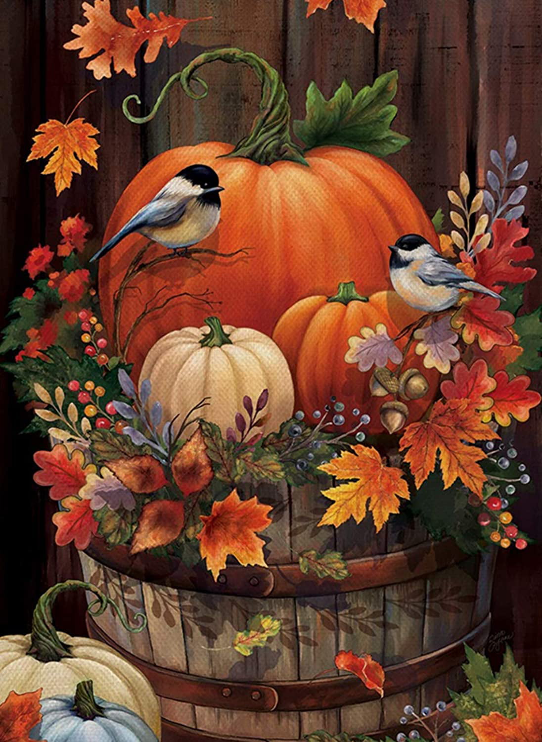 Fall Fest "Welcome" Leaves & Pumpkin Window Gel Clings Thanksgiving New 2017 