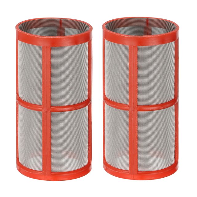 Unique Bargains 200 Mesh In-Line Strainer Stainless Steel Filter Screen Replacement, 1 Pair