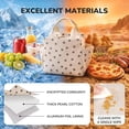 thumbnail image 3 of Corduroy Insulated Lunch Bag for Women, 16-Can Water-Resistant Lunch Tote with Soft Handle, 6-Hour Cold Retention Cooler Bag with Aluminum Foil Lining for Work, Office, Picnic, 3 of 9