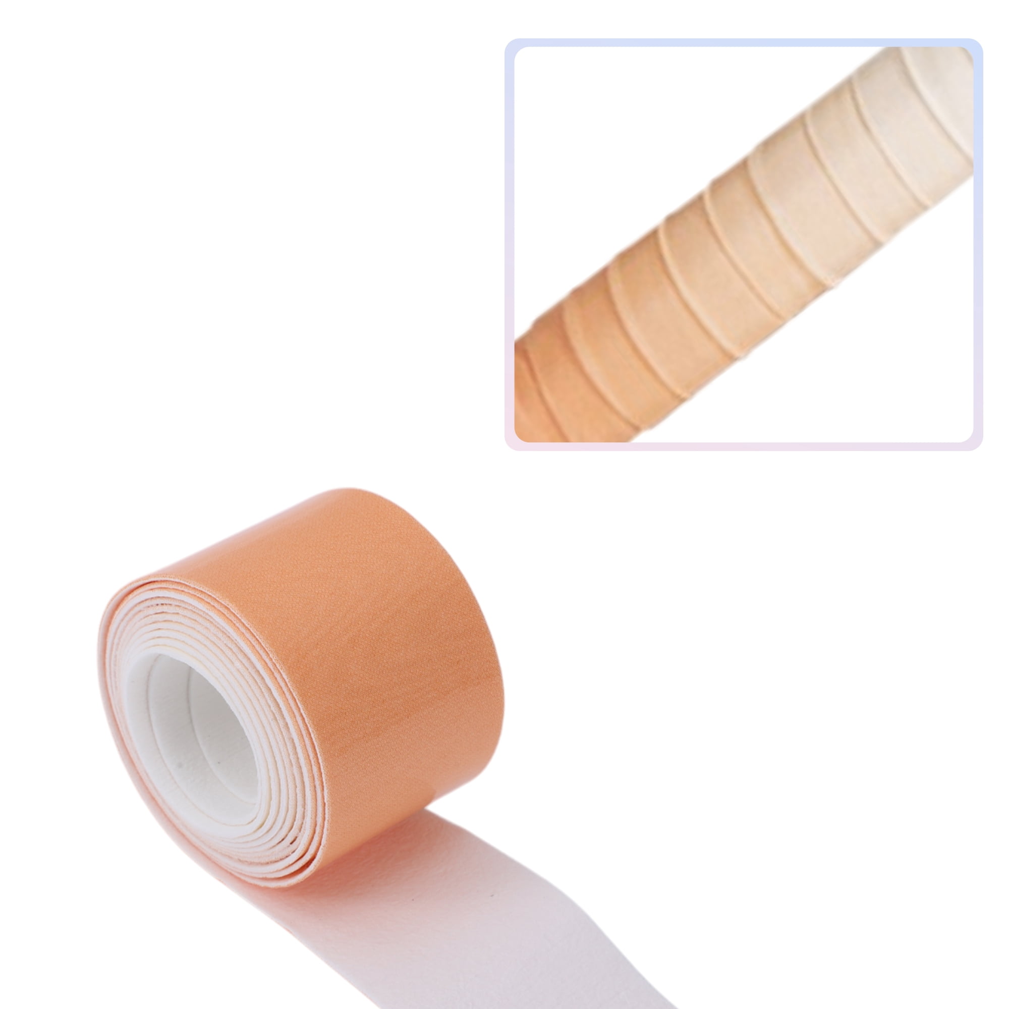Unique Bargains 2 Pcs Tennis Racket Grip Tape Dry Overgrip Tape Gradient Orange White