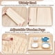 thumbnail image 3 of Juego de 6 organizadores de cajones con panel perforado de madera - Incluye 40 clavijas y tornillos - Organiza platos, vajilla y recipientes de alimentos en la cocina (17 x 5,9 pulgadas), 3 of 6