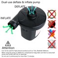 thumbnail image 2 of Bomba de aire electrica portatil Jasonwell 208 inflador y desinflador rapido con adaptadores AC DC y tres boquillas, 2 of 5